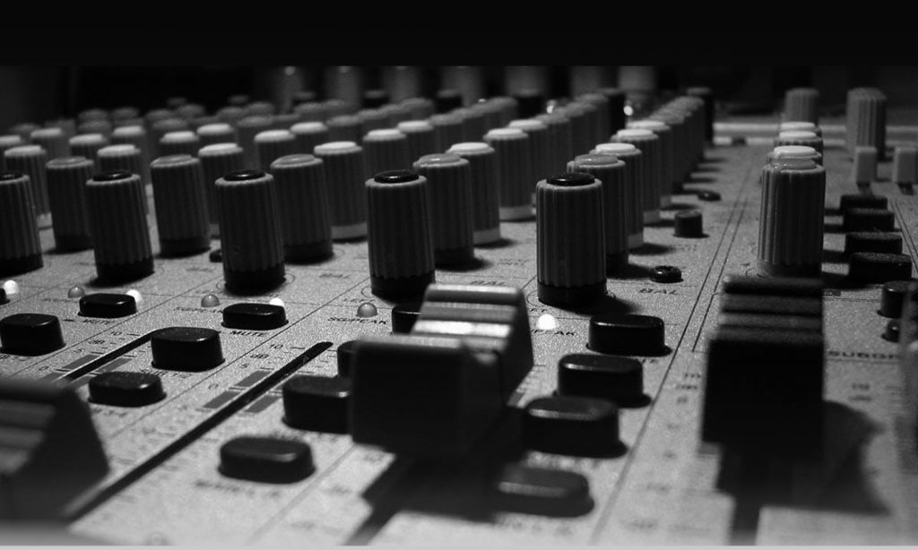 Image of a mixing console